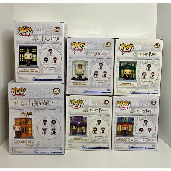 Lot of 6 Harry Potter Diagon Alley Funko Pops - Picture 3 of 4